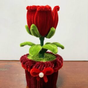 Rose flower pot